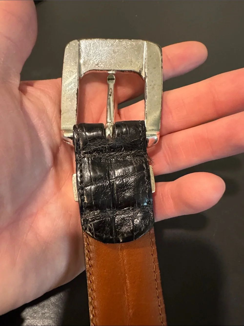 Torino South American Crocodile Belt